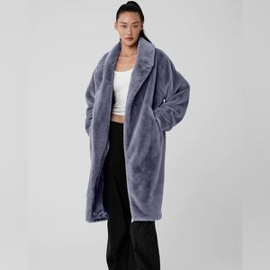 ALO Yoga Lavender Plush Coat